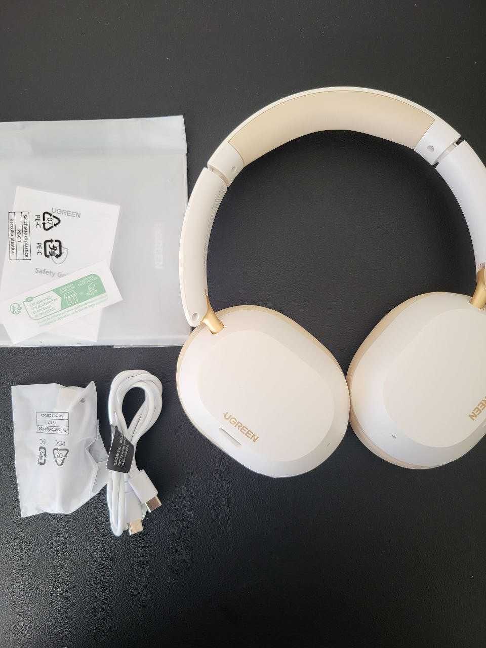 Бездротові навушники Ugreen HiTune Max5C White ANC LDAC Hi-Res BT 5.4