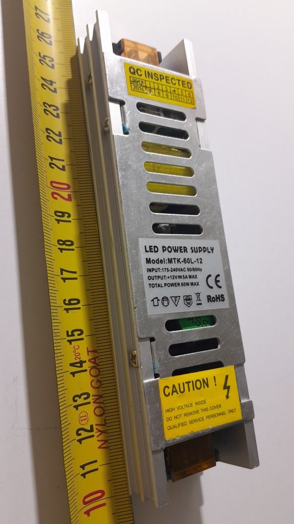 Блок питания AC 220V / DC 12V 5A 60w Long