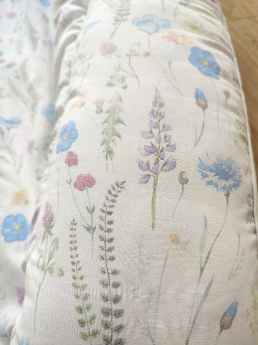 Kokon niemowlęcy, duży, w kwiaty, do spania dla niemowlaka