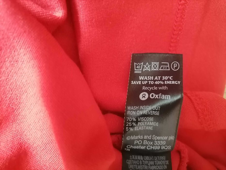 Czerwona sukienka m&s