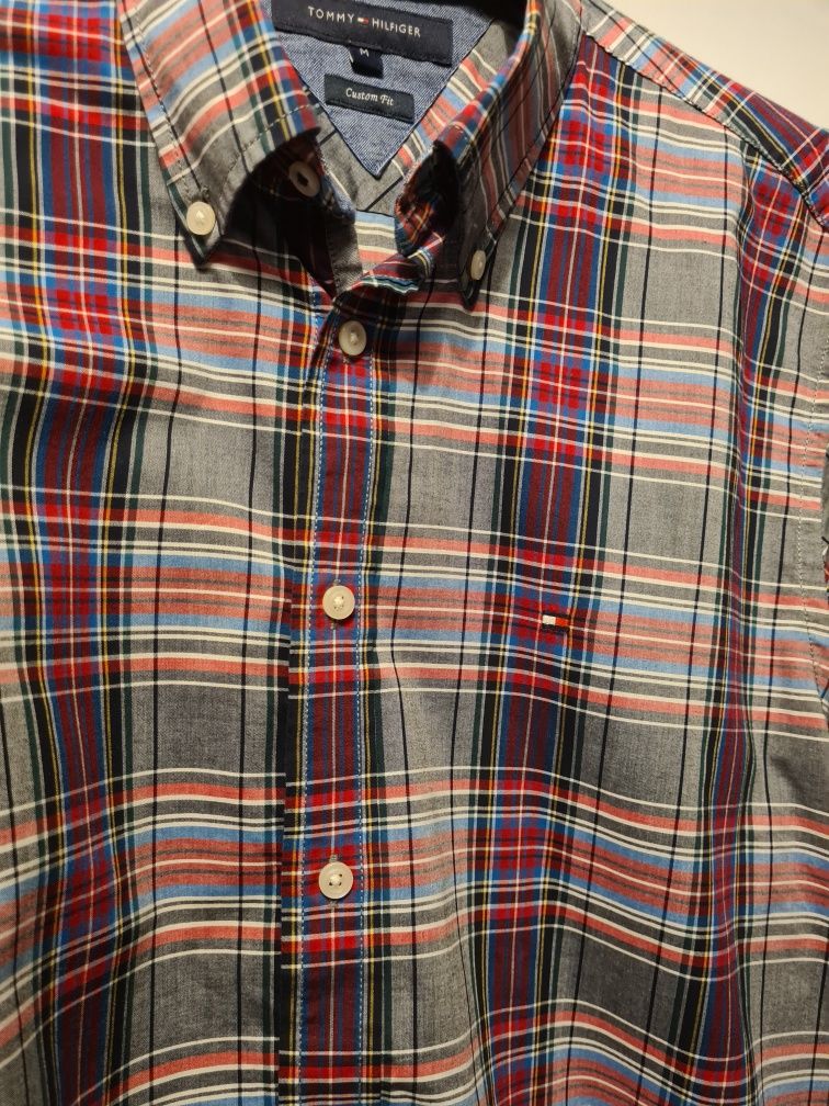 Koszula Tommy Hilfiger roz. M kratka w kratę