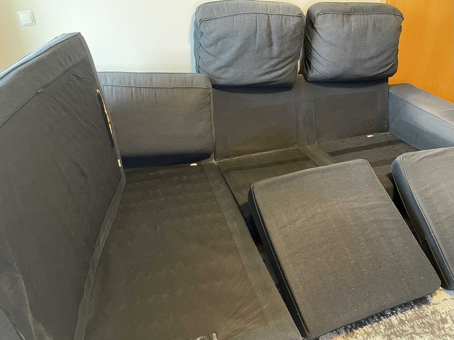 Sofá 3 lugares IKEA Kivik c/chaise longue