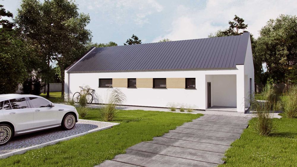 Dom energooszczędny,ekonomiczny,drewniany,szkieletowy,prefabrykowany