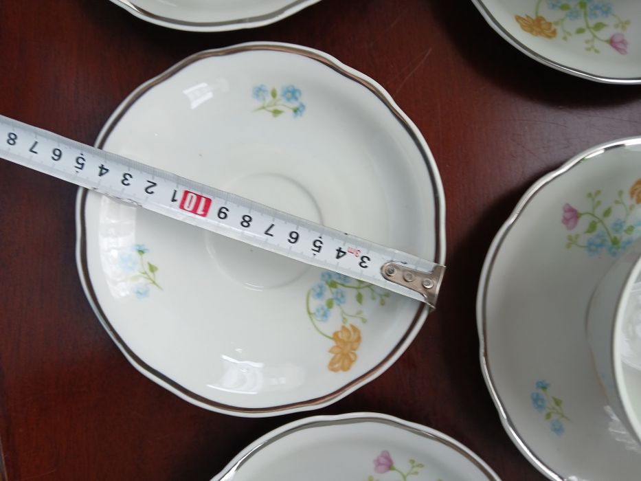 Ćmielów PRL duże filiżanki serwis do herbaty kawy