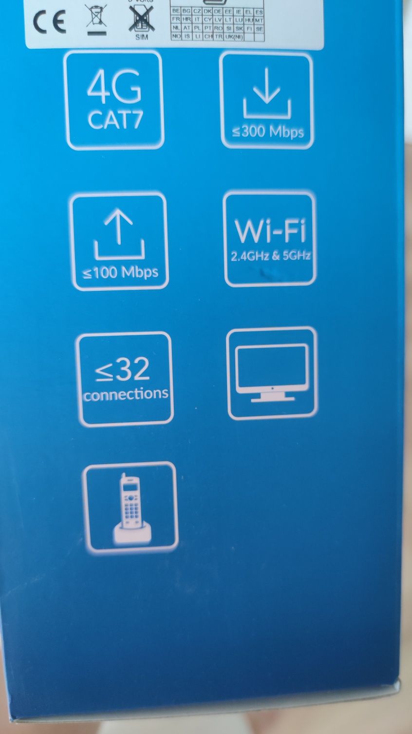 NOWY Router Alcatel link hub LTE cat7 model HH71V1