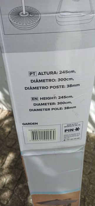 Guarda sol Novo para jardim