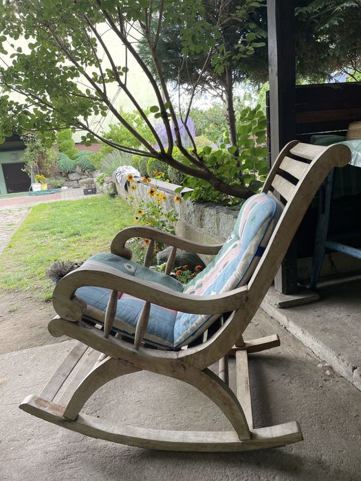 Fotel bujany dębowy