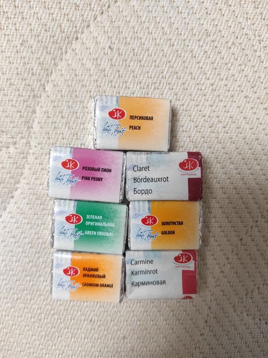 Акварель фарби акварель краски художественные кювет