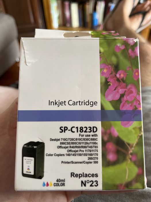 Tinteiro compatível Hp 23 cor (c1823d)