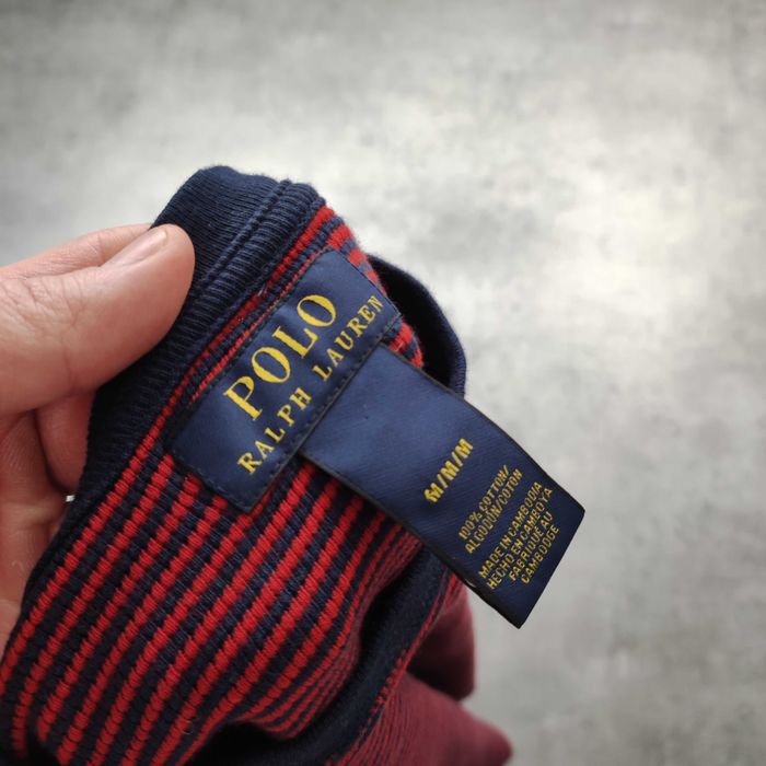 MĘSKA Bluza PREMIUM Bawełna Paski Polo Ralph Lauren Haft Konik