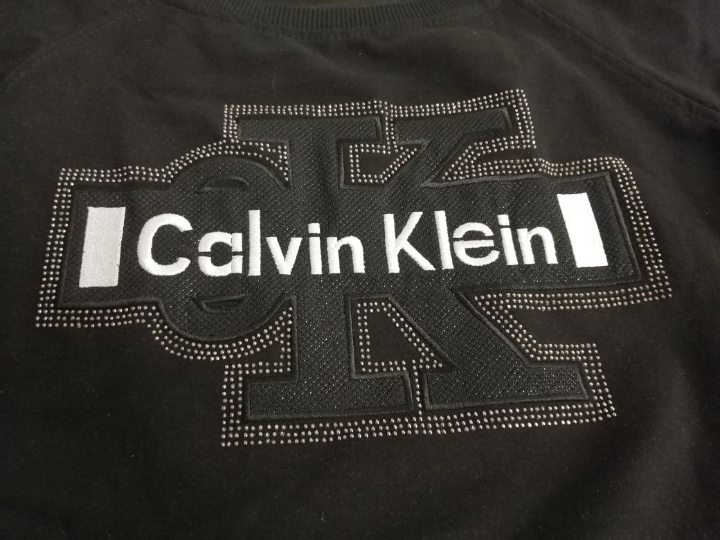 NOWY dres Calvin Klein dresy CK bluza spodnie dresowe czarne L 40