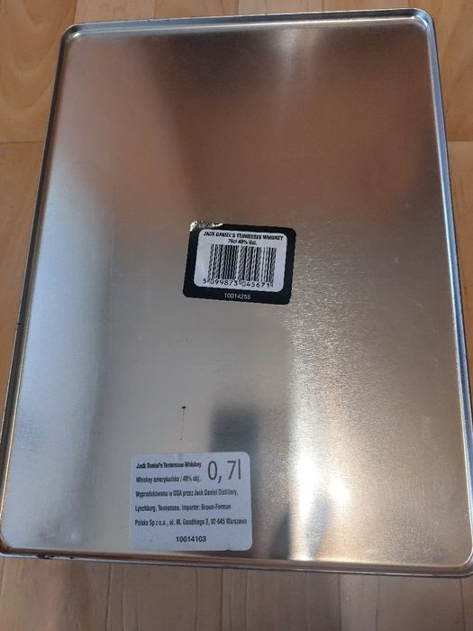 Jack Daniel's Metalowe pudełko prezentowe 0,7 plus dwie szknki