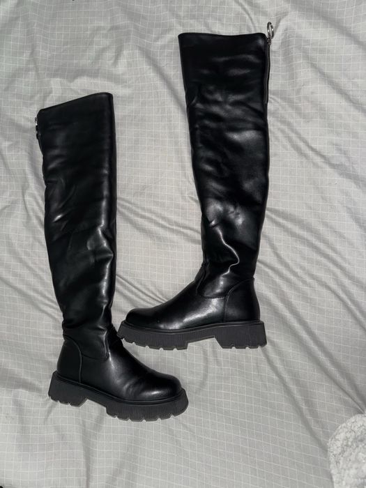 Ботфорди чоботи зимові