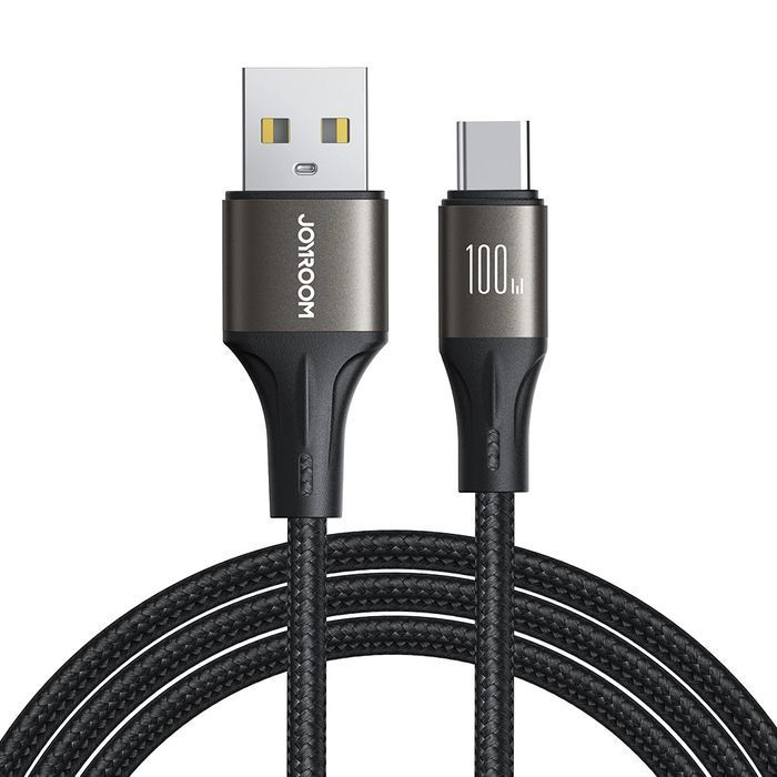 Kabel Joyroom USB-A / USB-C szybki transfer 100W 1.2m - czarny