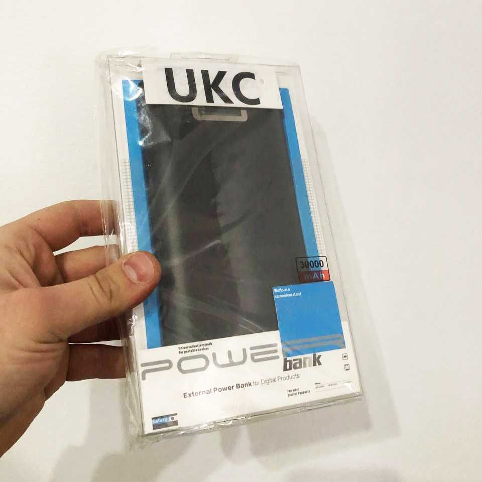 Power Bank 30000mAh UKC, Зовнішній акумулятор, Зарядка power bank.