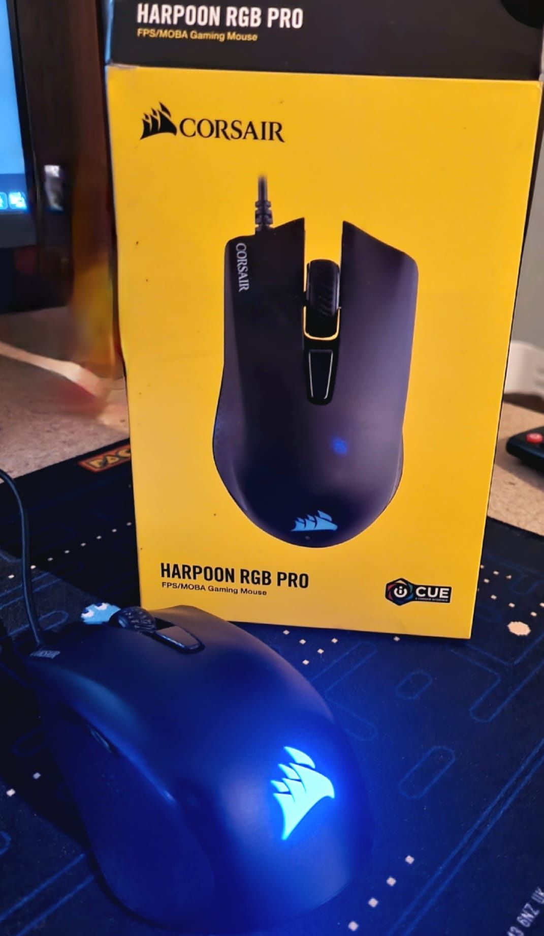 Rato Óptico Corsair Harpoon RGB Pro 12000DPI Preto