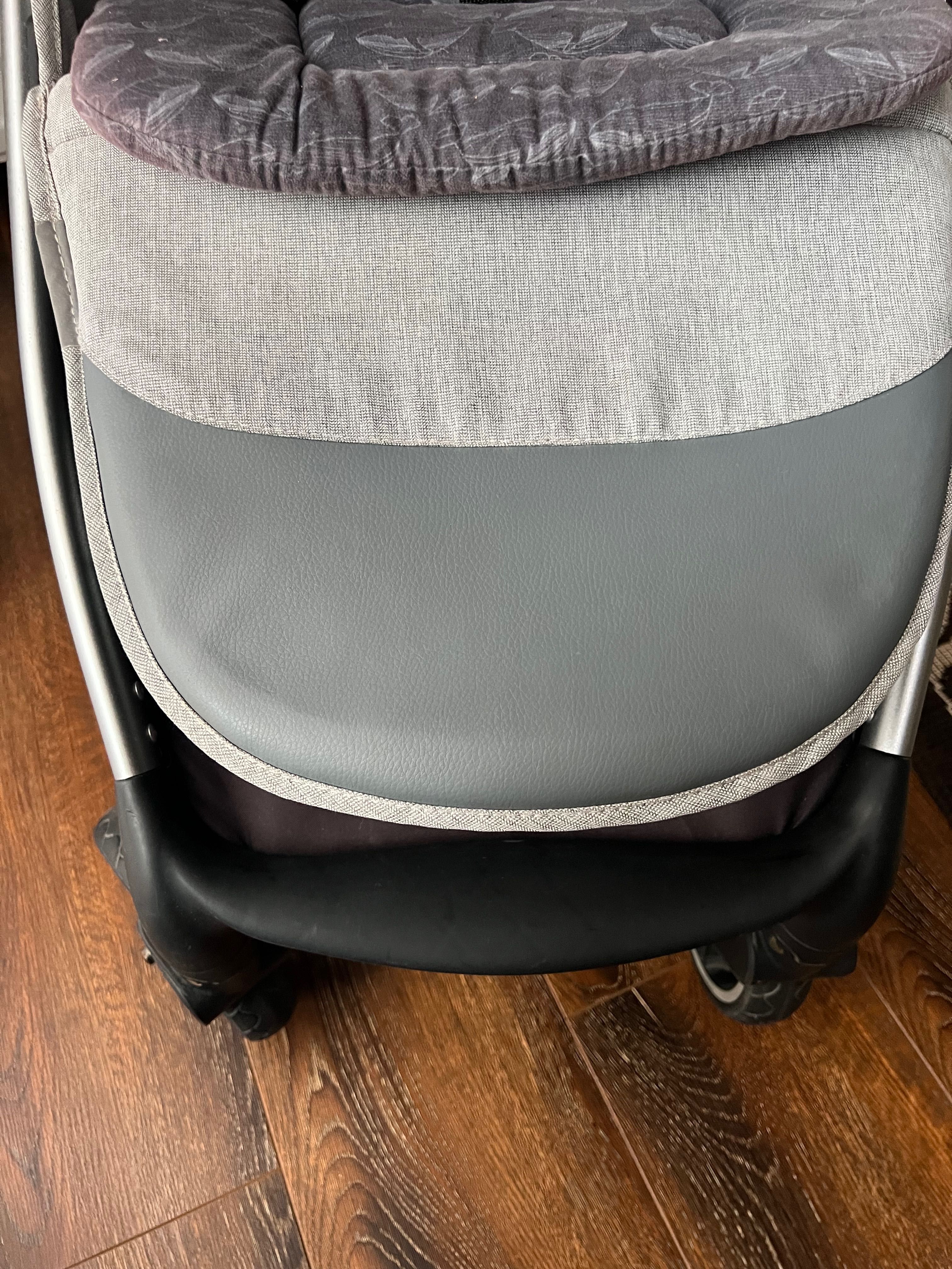Коляска прогулянкова Baby Design WAVE 107 Silver Grey