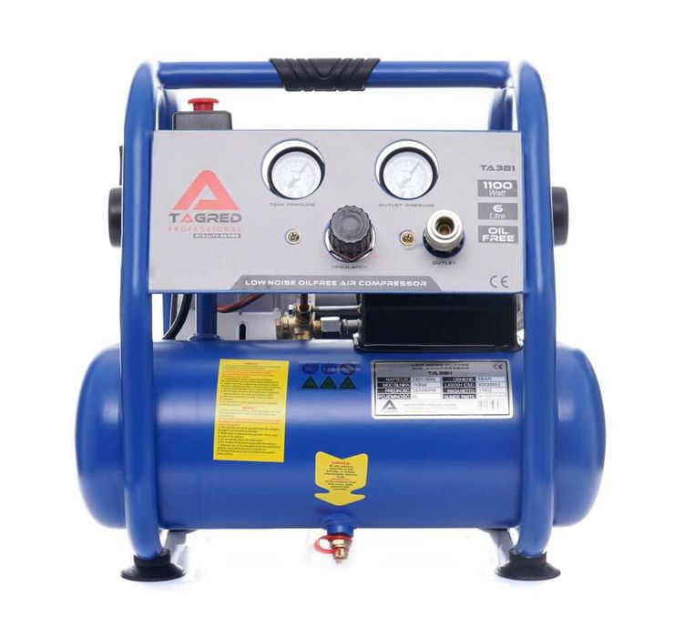 Kompresor bezolejowy dwutłokowy 6L sprężarka dwutłokowa bezolejowa
