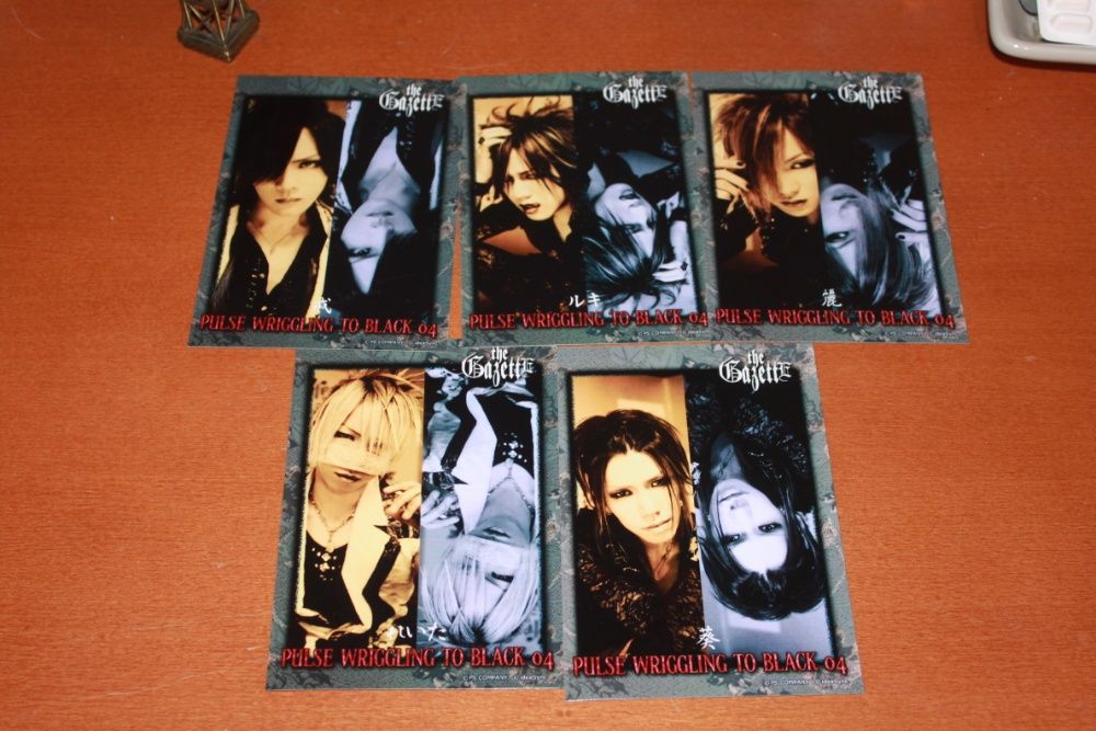 PHOTOCARDS Oficiais dos The Gazette