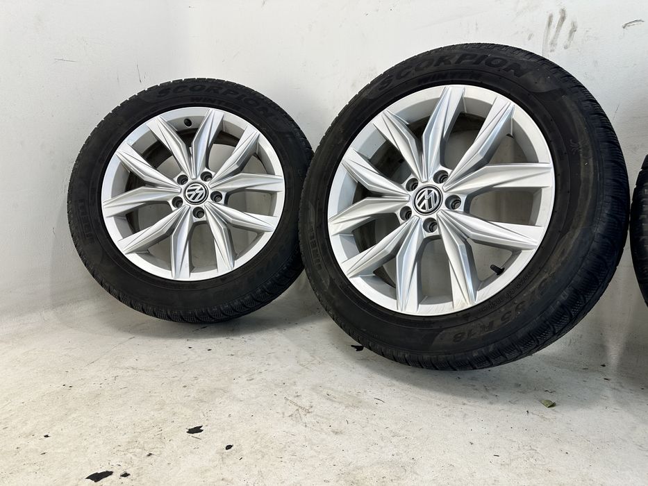 VW Tiguan II koła felgi 18’’ 5x112 ET43 opony Pirelli 235/55/18 zima