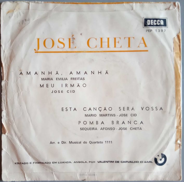 José Cheta	- - - - -	Amanhã, Amanhã	- - - - -	EP
