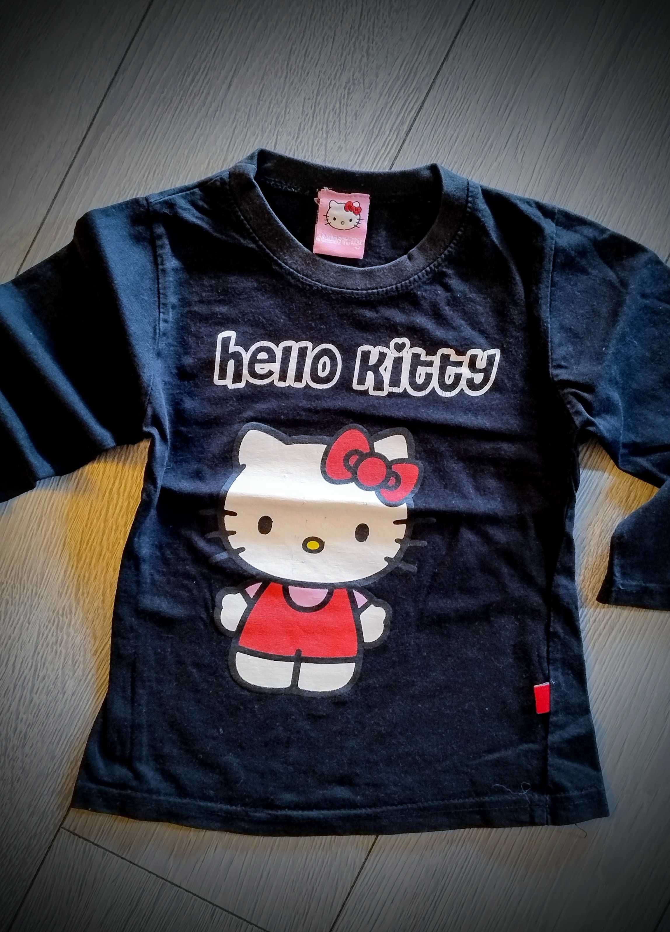 Bluzka basic Hello Kitty dla dziewczynki bawełna 100% r. 98