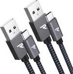 RAMPOW Kabel USB - USB- C 2szt 2m Quick Charge 3.0 Samsung Huawei