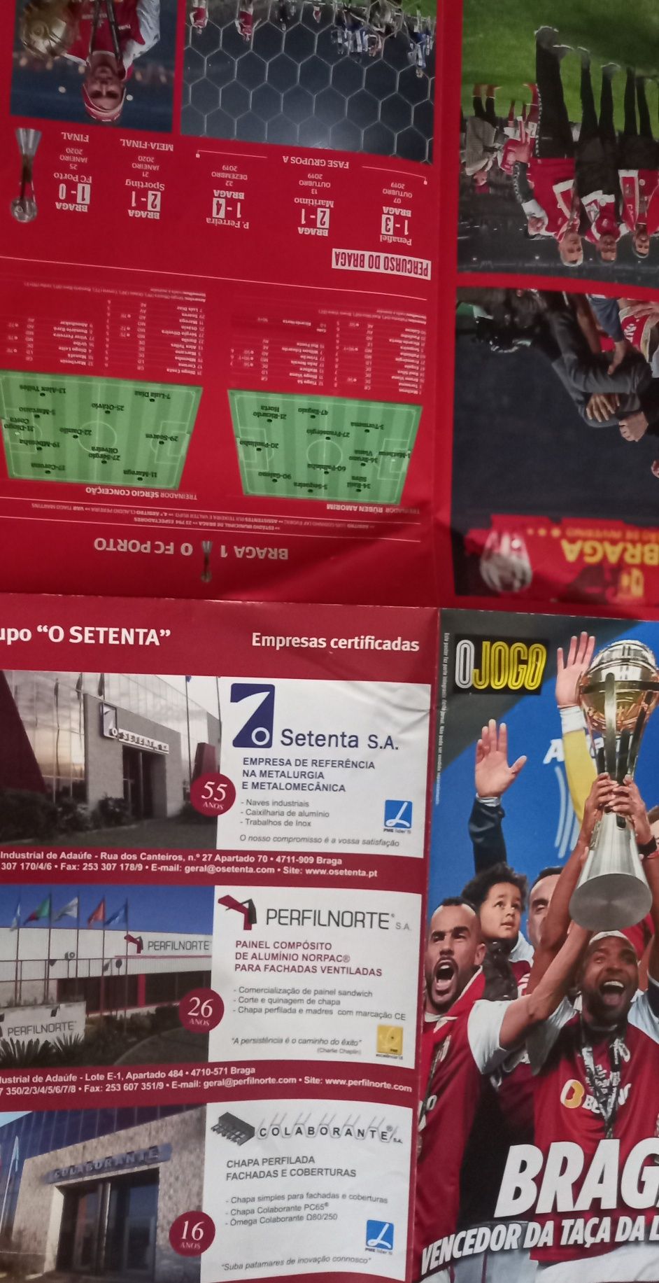 poster SCBraga vencedor da Taça da Liga 2019/20