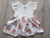 Elegancka sukienka rozm 3-6m 62/68
