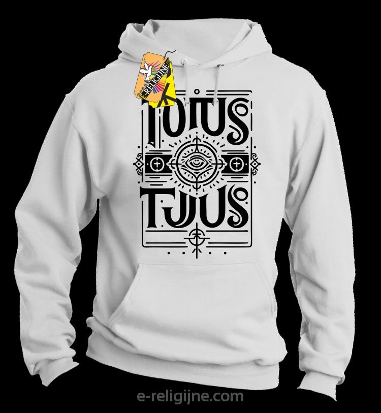 Totus Tuus  - religijna Bluza kangurka z kapturem NOWA 8 rozmiarów