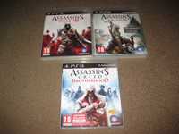 3 Jogos da Saga "Assassin`s Creed" para PS3/Completos!