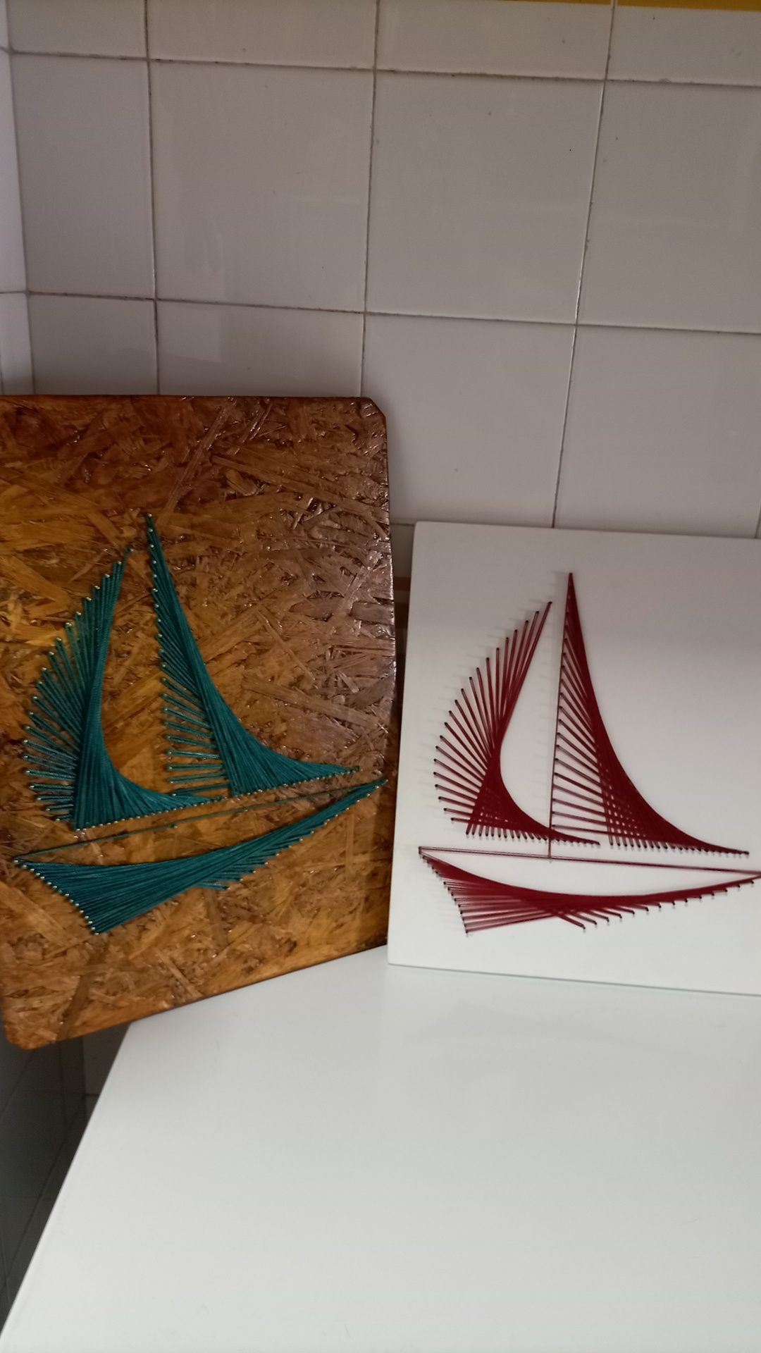 Quadros stringart (barco)