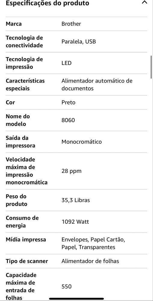 Impressora Brother DCP8060 Laser