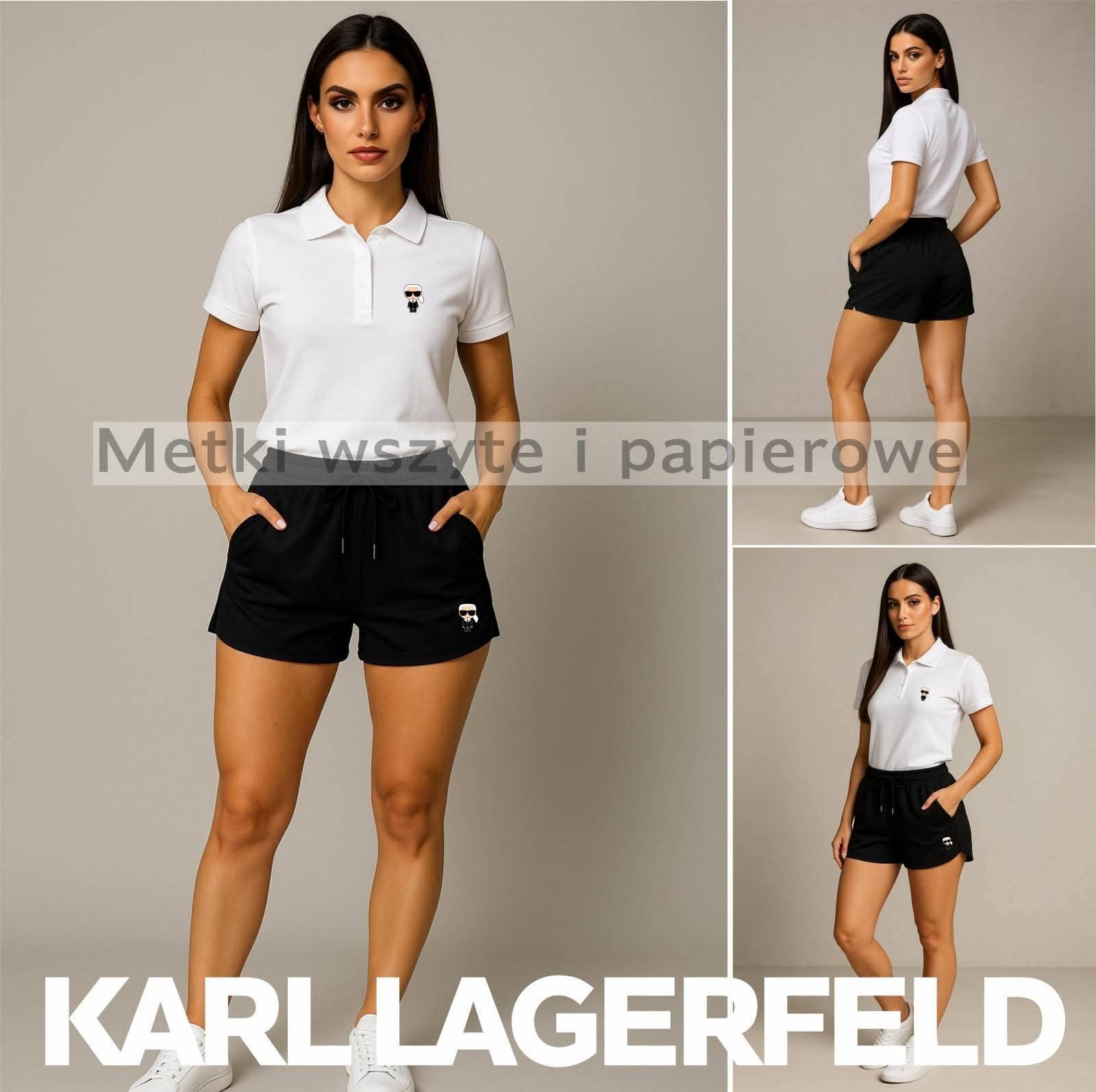 Karl lagerfeld komplety damskie S M L XL logo wyszywane