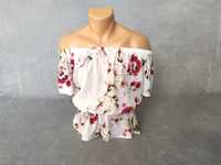 Bluzka / koszulka w kwiaty PARISIAN roz. 12 / M / L na ramiona