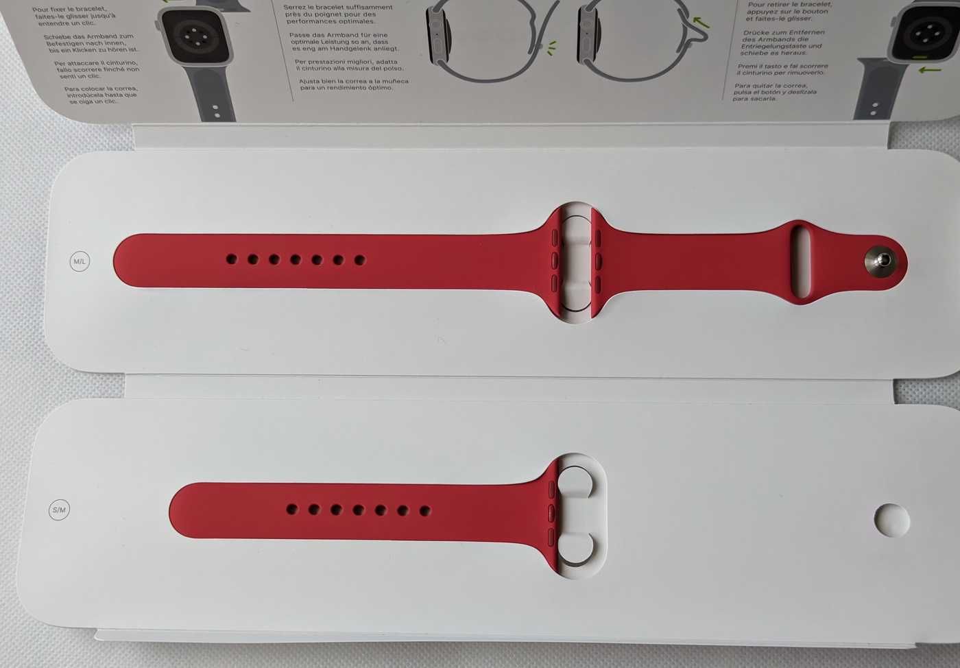 New Комплектний RED Apple Sport Band Product RED s/ m/L 45 mm ремінець