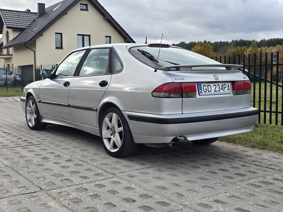 Saab 9-3 2.0 turbo 205km, manual, LPG, wersja aero, skóry, sprawny.