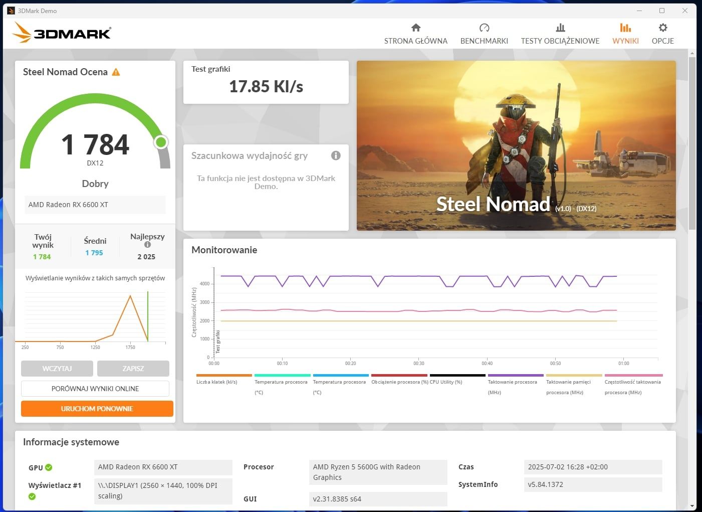 Karta Graficzna AMD RX 6600XT Saphire pulse