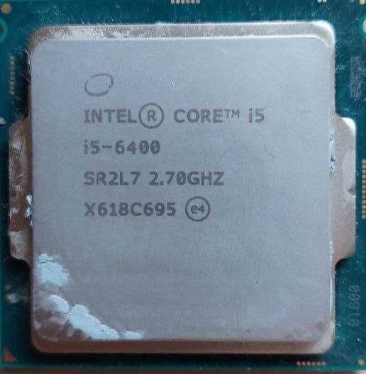 Процесор Intel Core i5 6400 Quad 4x2.7-3.3 6mb cache 8GT/s s1155 ПК