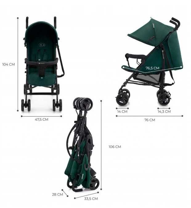 Carrinho de Bebé Kinderkraft Tik Stroller Green Forest (Verde), Novo