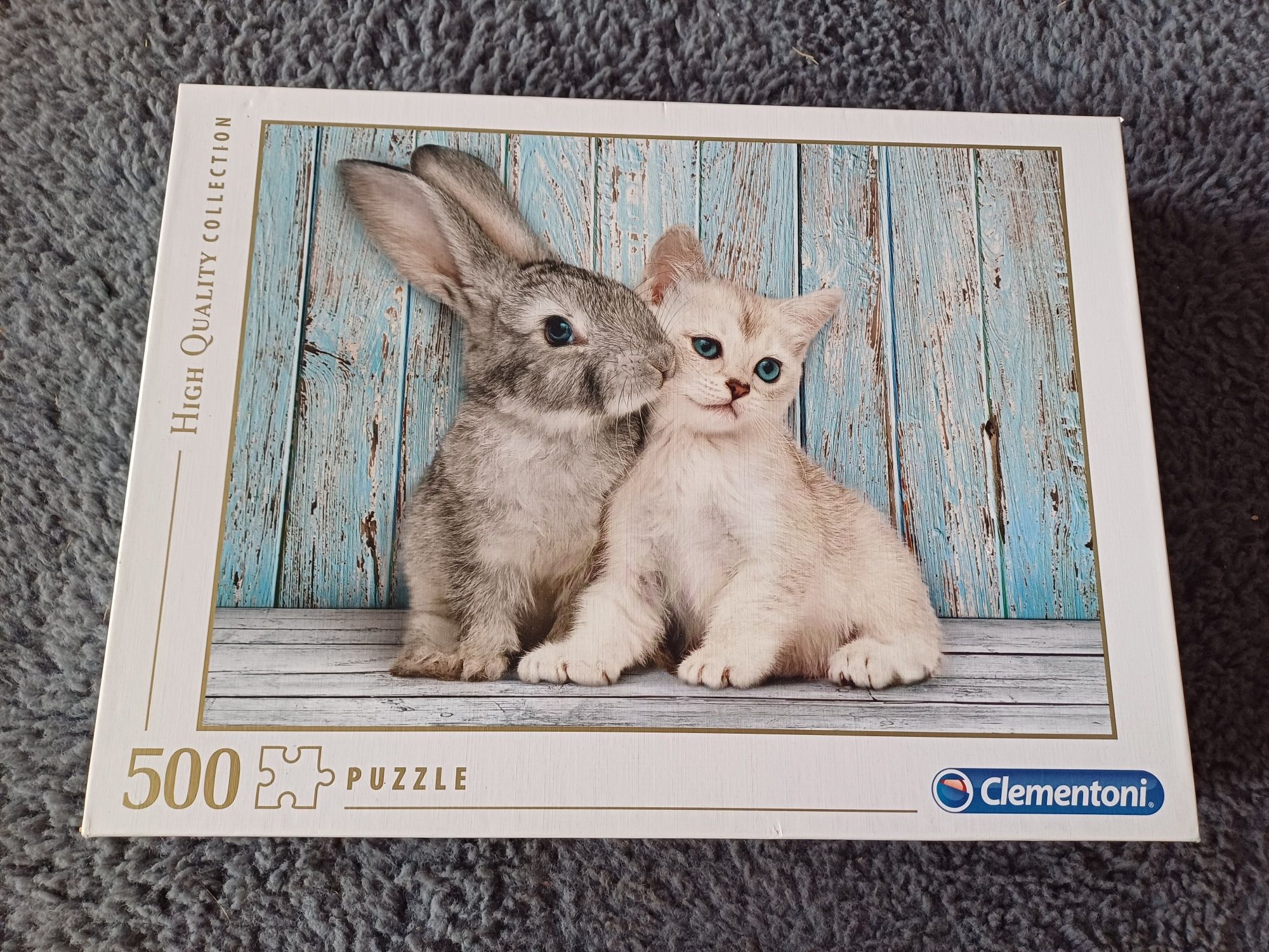 Puzzle 500 - kot i królik