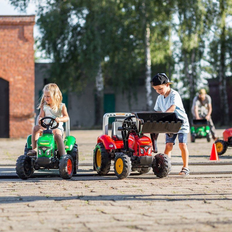 Gokart traktor dla dzieci na Pedały z Przyczepką Otwierany od 3 Lat