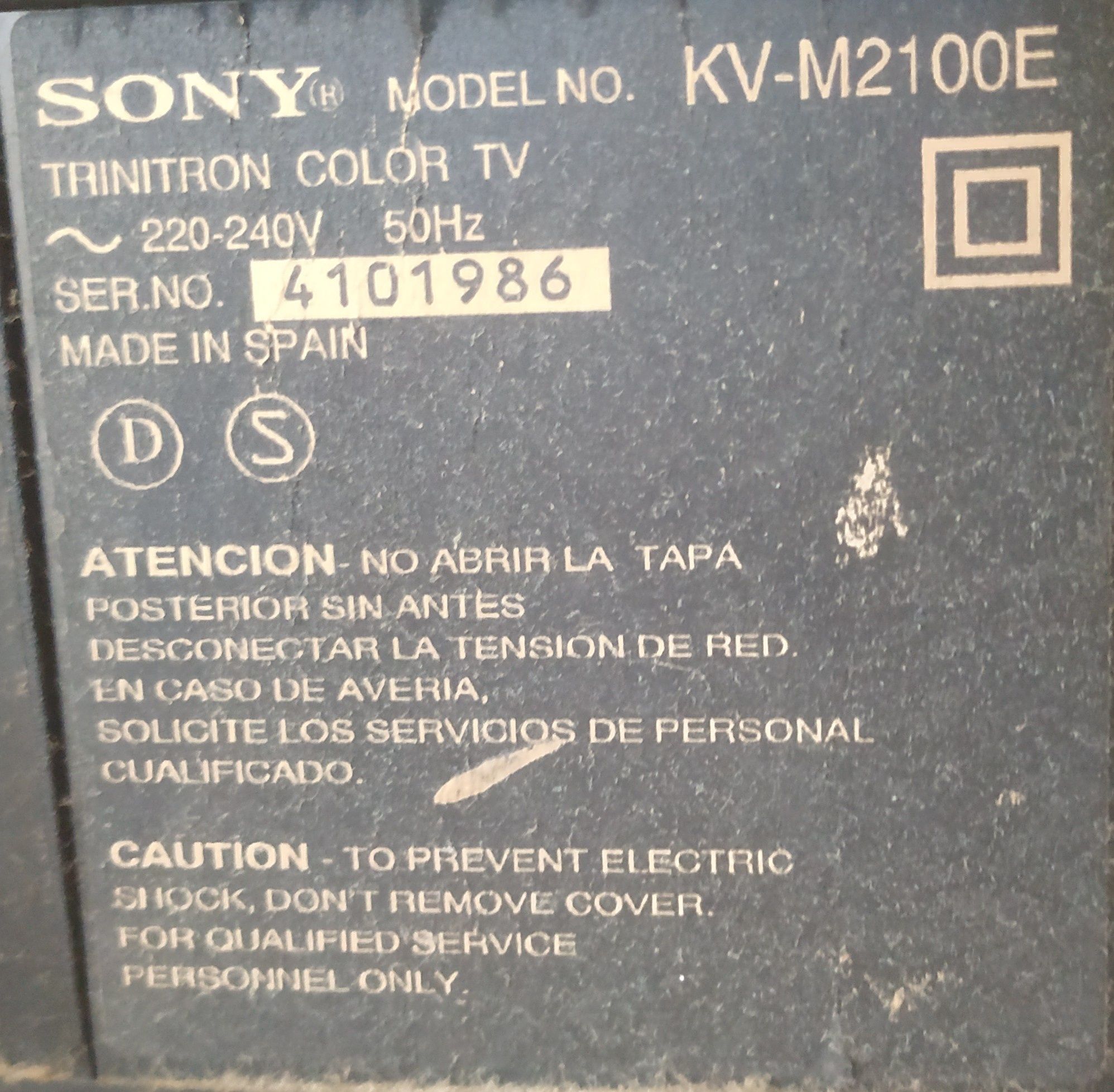 TV CRT Sony Trinitron 22 pulgadas.
