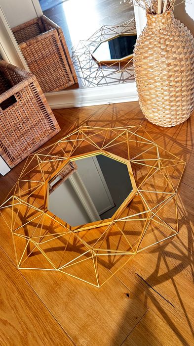 Lustro przestrzenne złote 80cm