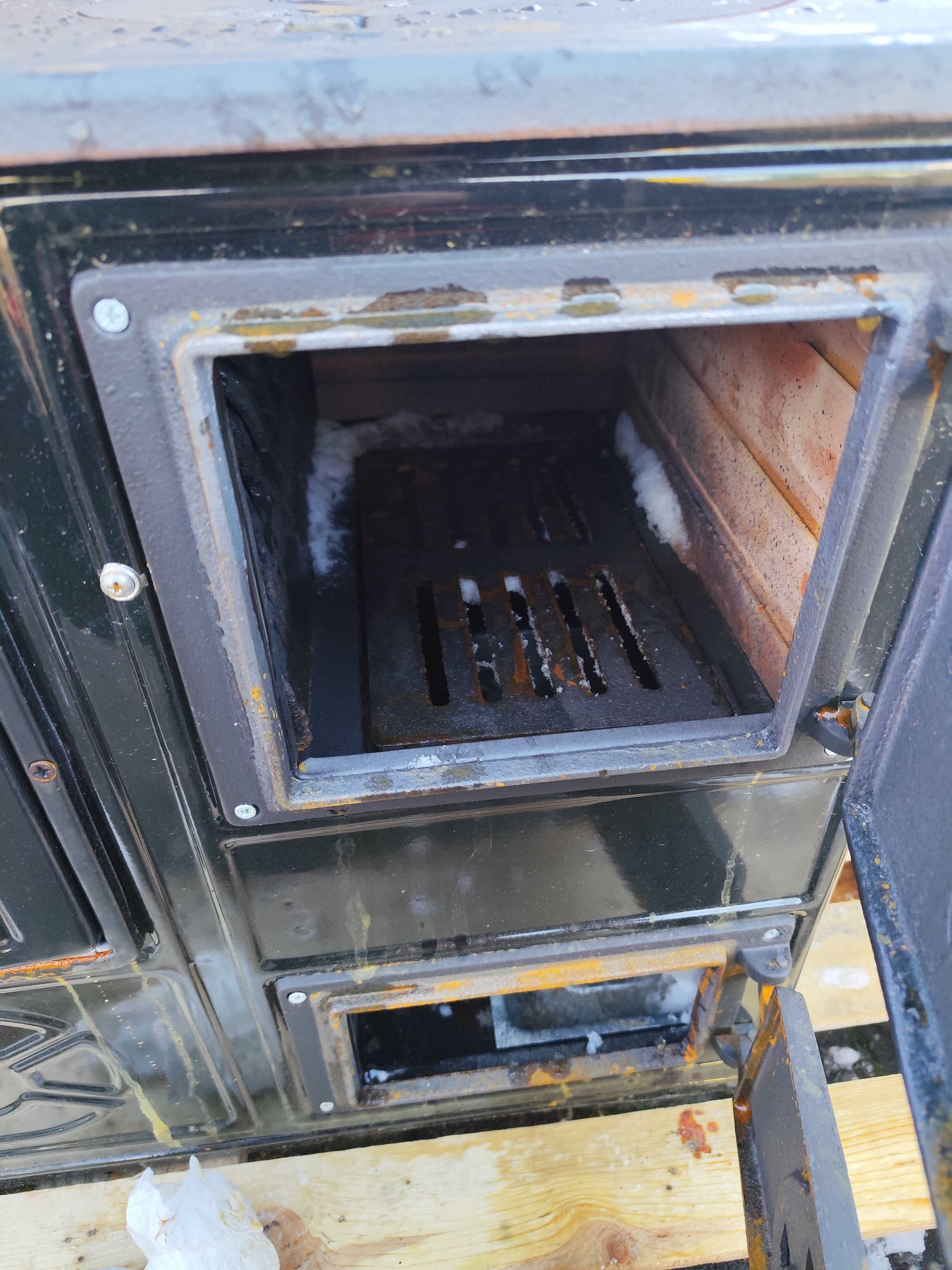 Piec Koza Kominek Kuchnia węglowa żeliwna - 3 fajerk - OUTLET