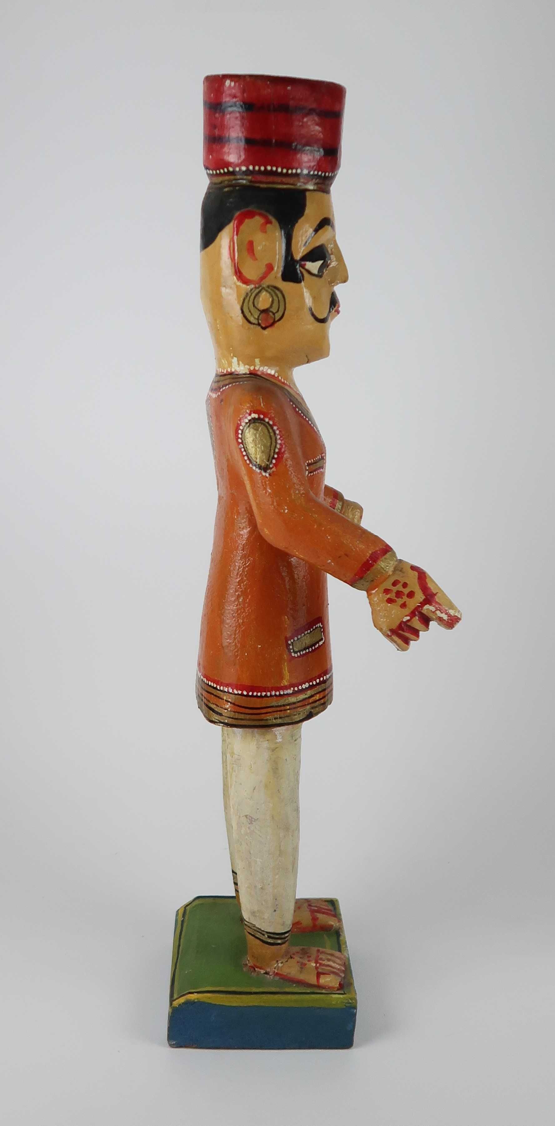 Boneco antigo em madeira - 47 cm