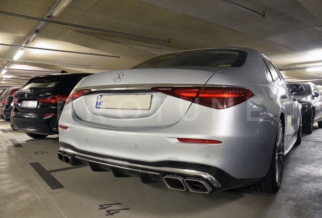 Диффузор S63 AMG W223 S-Class Mercedes накладка бампера губа