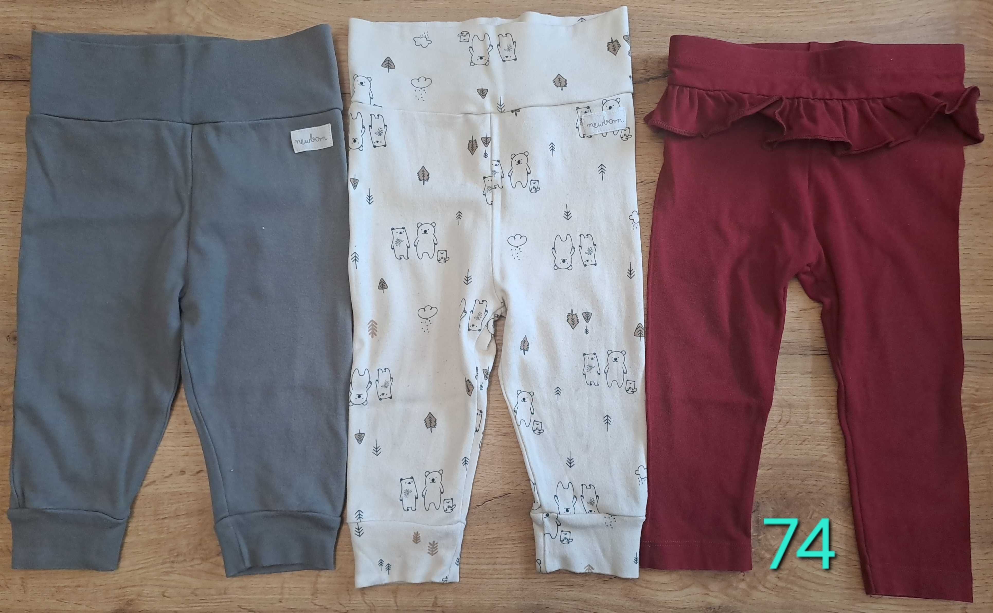Zestaw spodni dla dziewczynki, rozmiar 74 – 18+1 GRATIS
