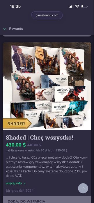 Wiedźma: Ścieżka przeznaczenia Shaded + wszystkie dodatki