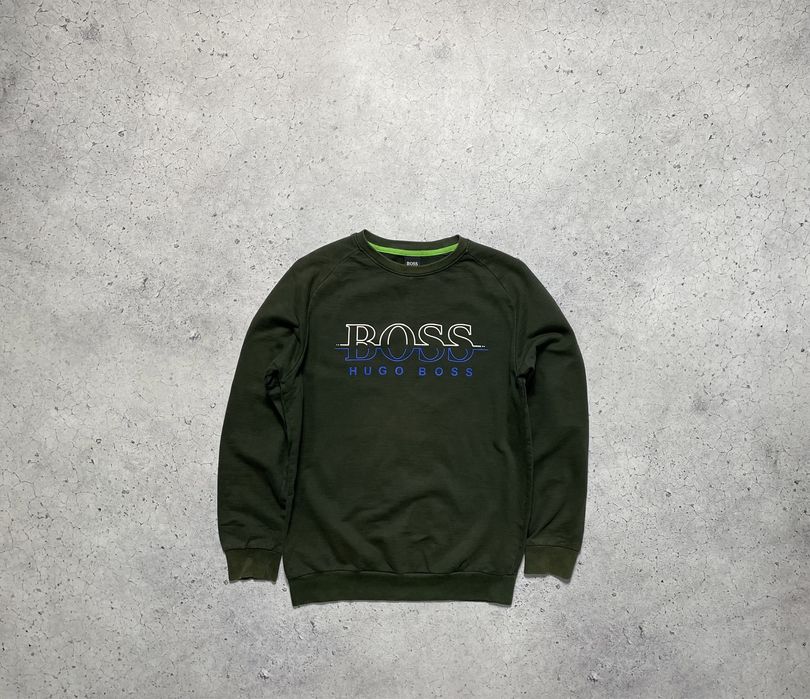 Мужская Кофта Свитшот Hugo Boss Оригинал С Большим Логотипом XS-S